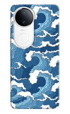 Blue Waves iQOO Z10R 5G Hard Case Back Cover by Casekaro