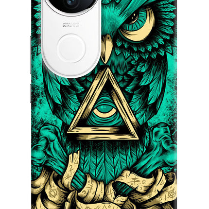Green Owl iQOO Z10R 5G Hard Case Back Cover by Casekaro