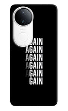 Again Again Gain iQOO Z10R 5G Hard Case Back Cover by Casekaro