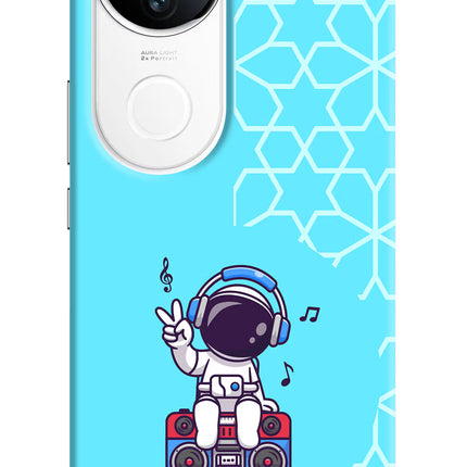 Cute Astronaut Chilling iQOO Z10R 5G Hard Case Back Cover by Casekaro