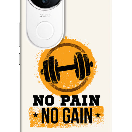 No Pain No Gain iQOO Z10R 5G Hard Case Back Cover by Casekaro