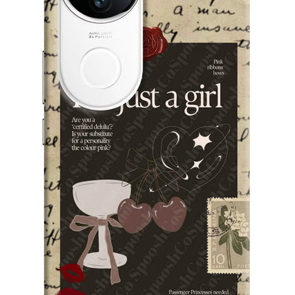 I am just a girl iQOO Z10R 5G Hard Case Back Cover by Casekaro