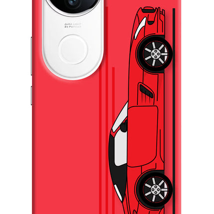 Red Velocity iQOO Z10R 5G Hard Case Back Cover by Casekaro