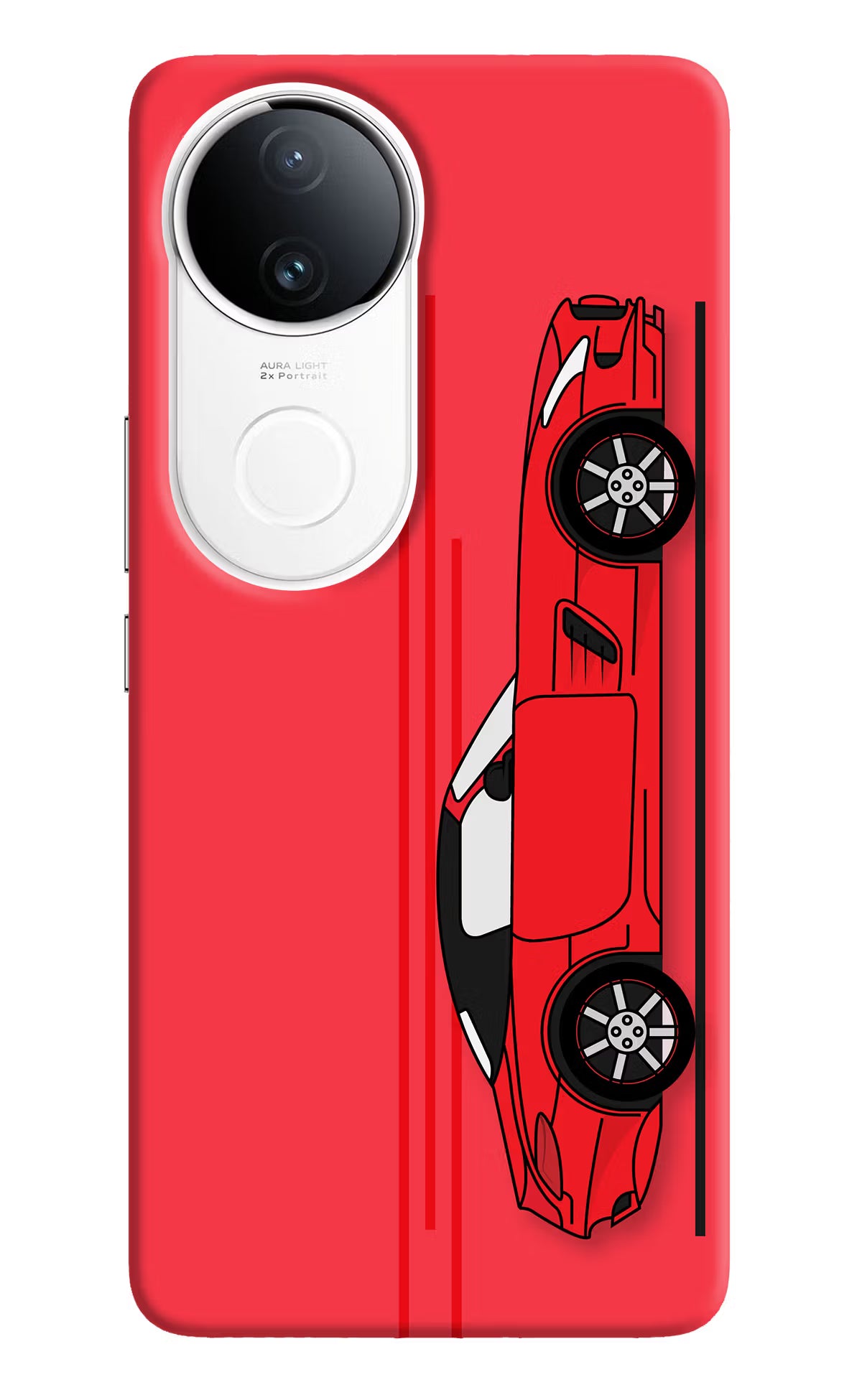 Red Velocity iQOO Z10R 5G Back Cover