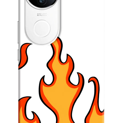 Fired Up – White iQOO Z10R 5G Hard Case Back Cover by Casekaro