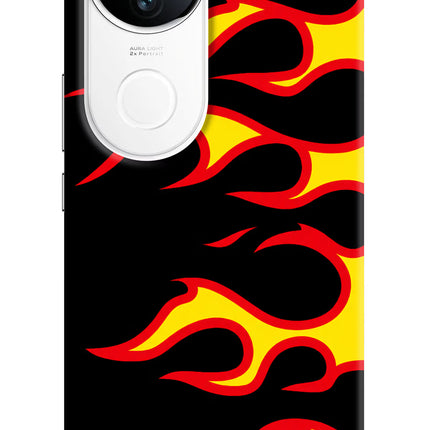 Side Sweep Flames iQOO Z10R 5G Hard Case Back Cover by Casekaro