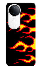 Side Sweep Flames iQOO Z10R 5G Hard Case Back Cover by Casekaro