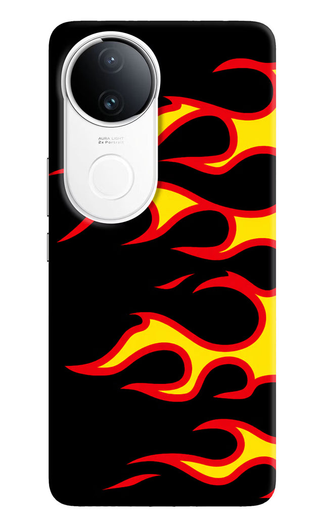 Side Sweep Flames iQOO Z10R 5G Hard Case Back Cover by Casekaro