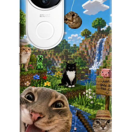 Minecraft Cat Chaos iQOO Z10R 5G Hard Case Back Cover by Casekaro