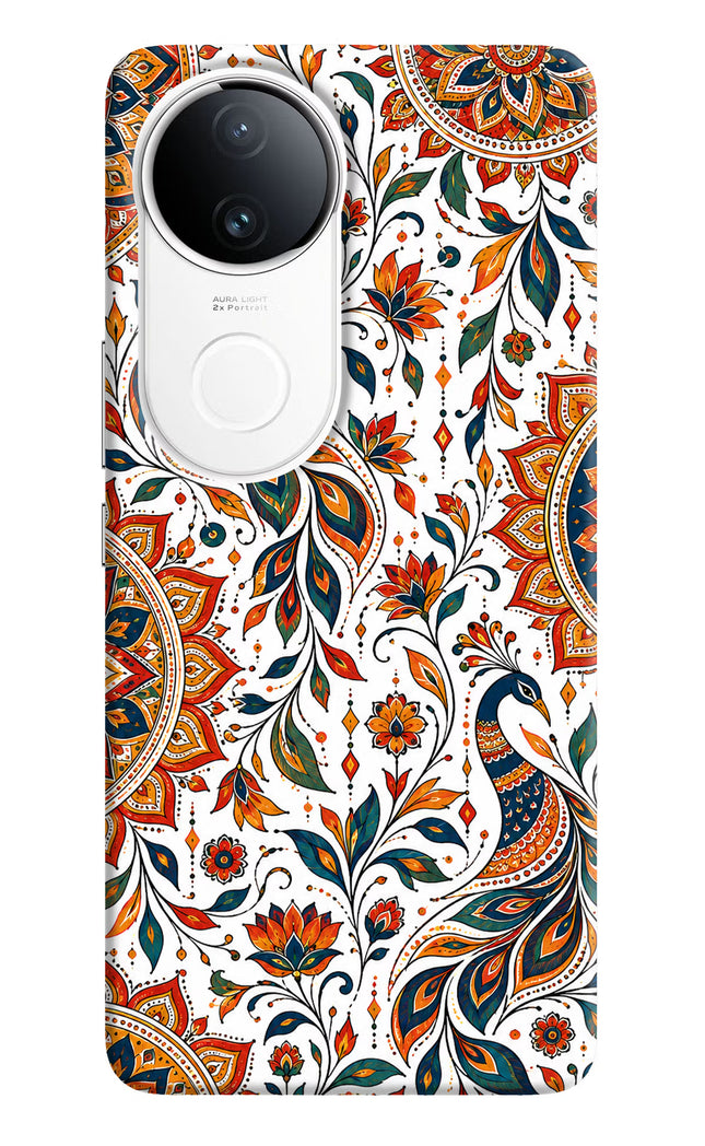 White Mayura iQOO Z10R 5G Hard Case Back Cover by Casekaro