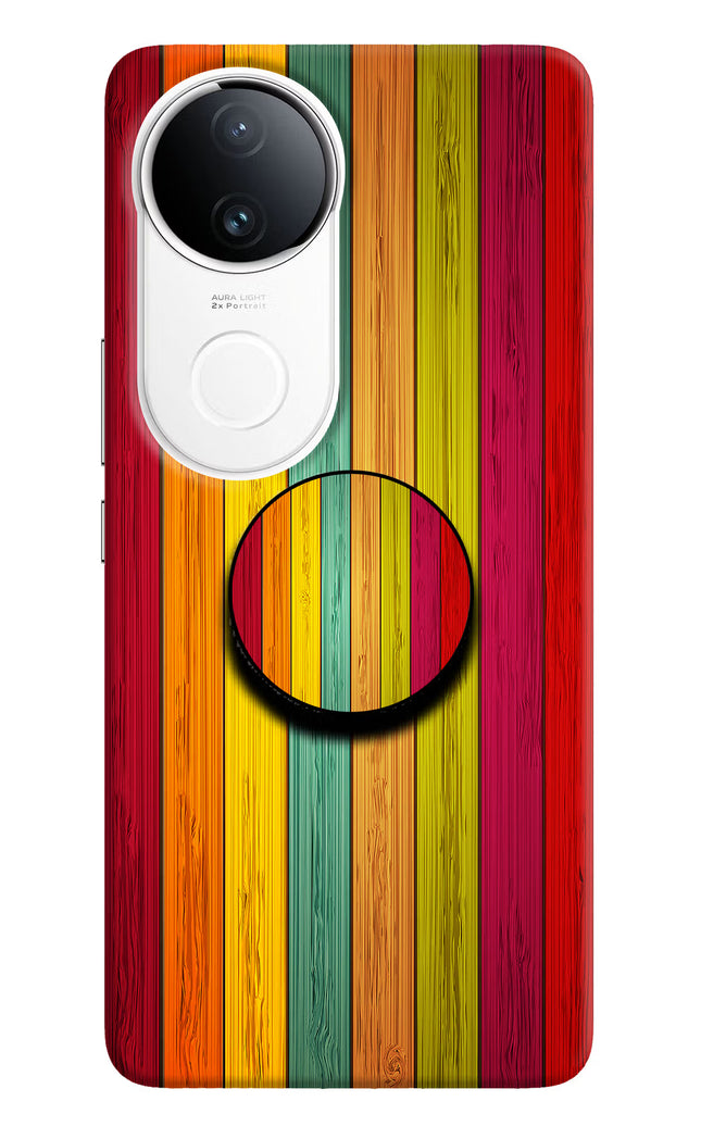 Multicolor Wooden iQOO Z10R 5G Pop Case by Casekaro