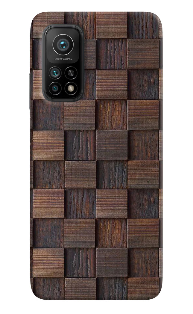 Wooden Cube Design Mi 10T Pro Back Cover
