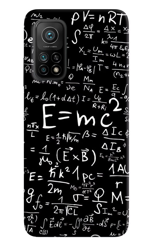 Physics Formula Mi 10T Pro Back Cover