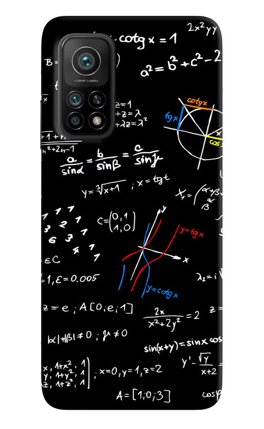 Mathematics Formula Mi 10T Pro Back Cover