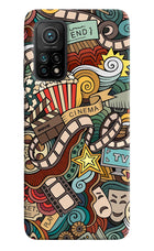 Cinema Abstract Mi 10T Pro Back Cover