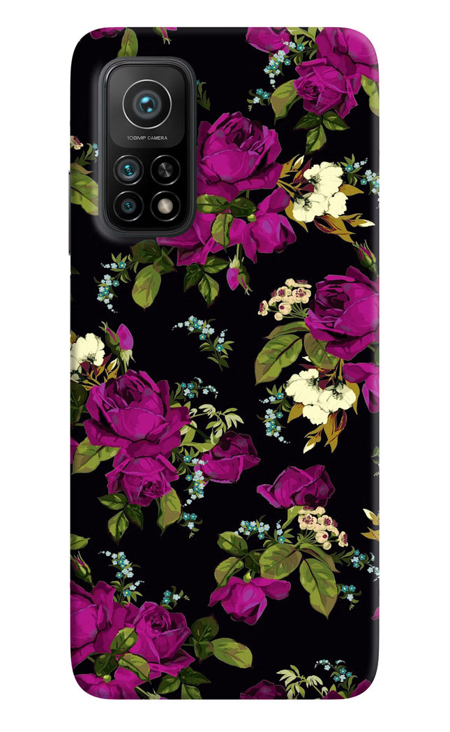 Flowers Mi 10T Pro Back Cover
