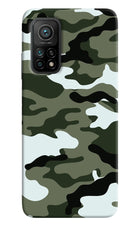Camouflage Mi 10T Pro Back Cover
