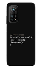 Life Motto Code Mi 10T Pro Back Cover
