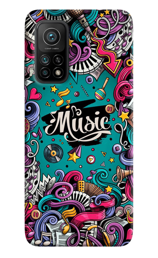 Music Graffiti Mi 10T Pro Back Cover