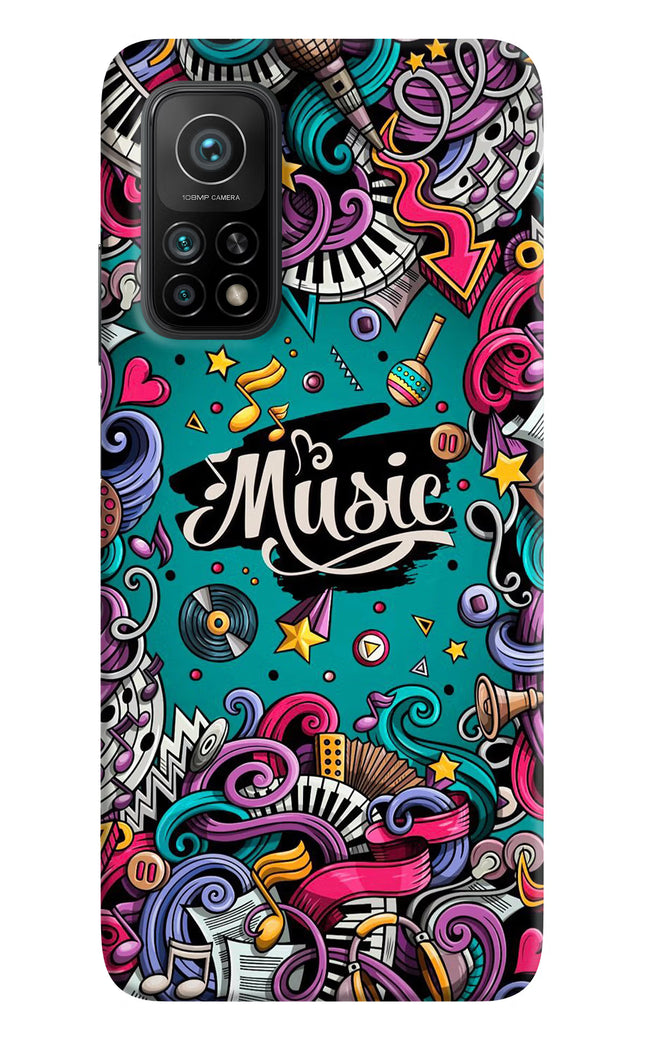 Music Graffiti Mi 10T Pro Back Cover