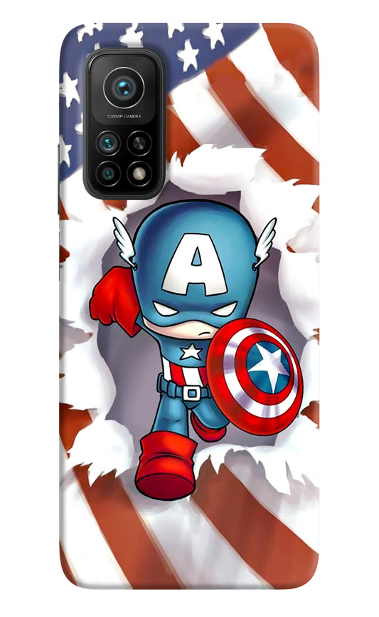 Captain America Mi 10T Pro Back Cover