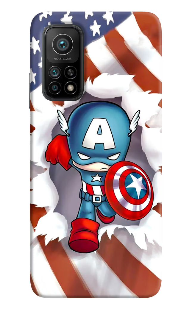 Captain America Mi 10T Pro Back Cover
