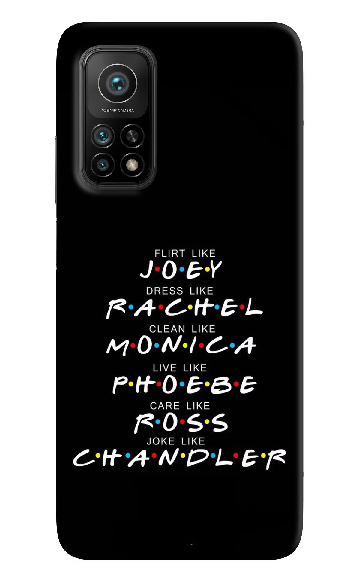 FRIENDS Character Mi 10T Pro Back Cover