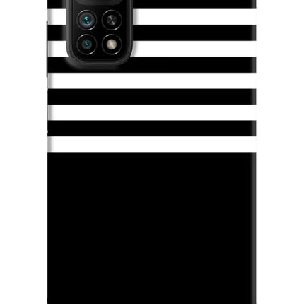 Black and White Print Mi 10T Pro Back Cover