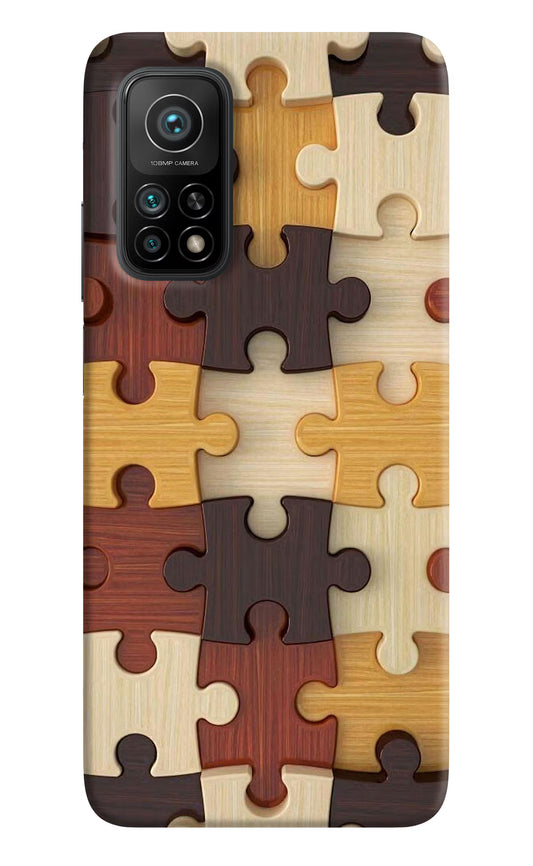 Wooden Puzzle Mi 10T Pro Back Cover