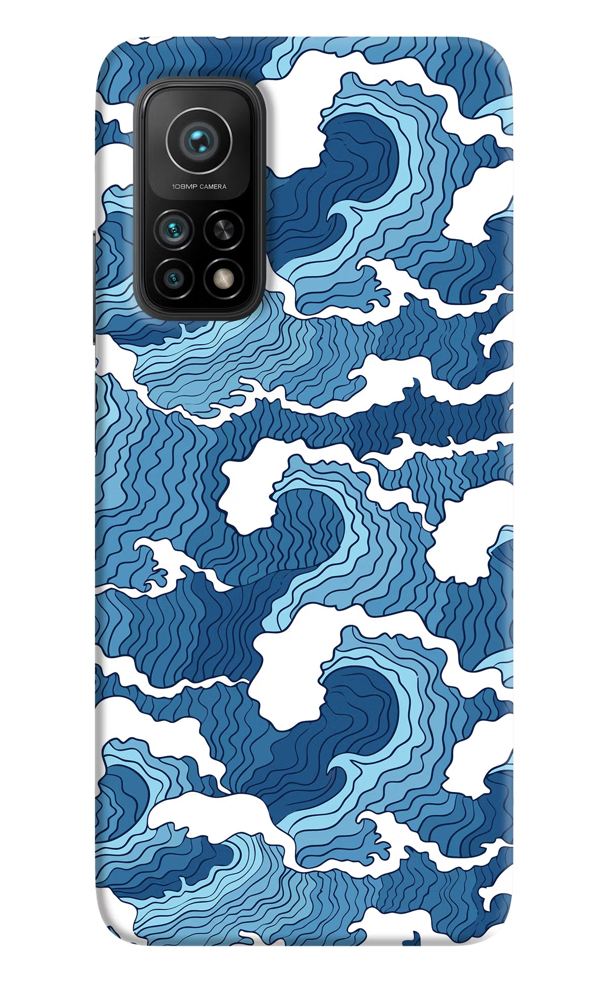 Blue Waves Mi 10T Pro Back Cover