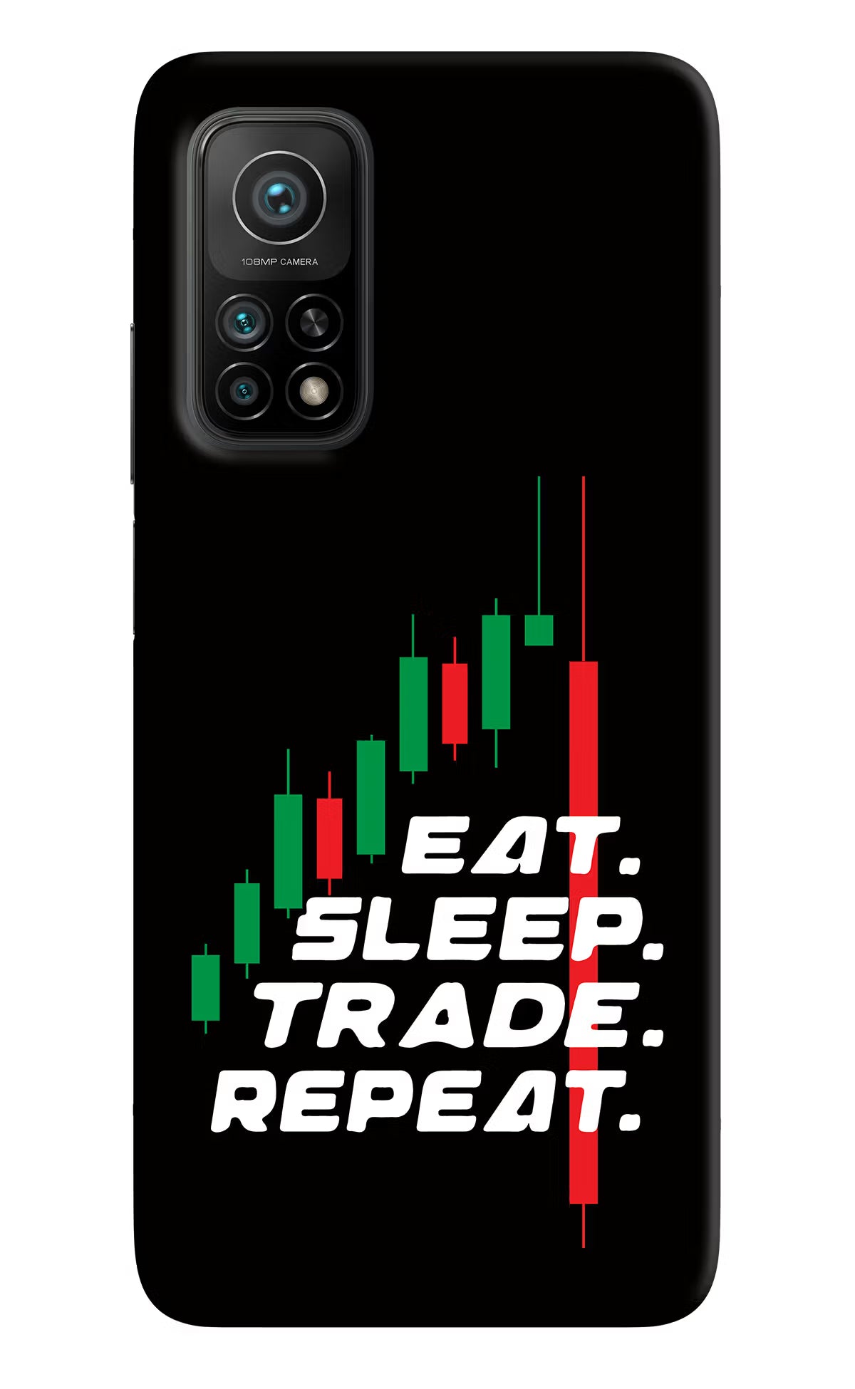 Eat Sleep Trade Repeat Mi 10T Pro Back Cover