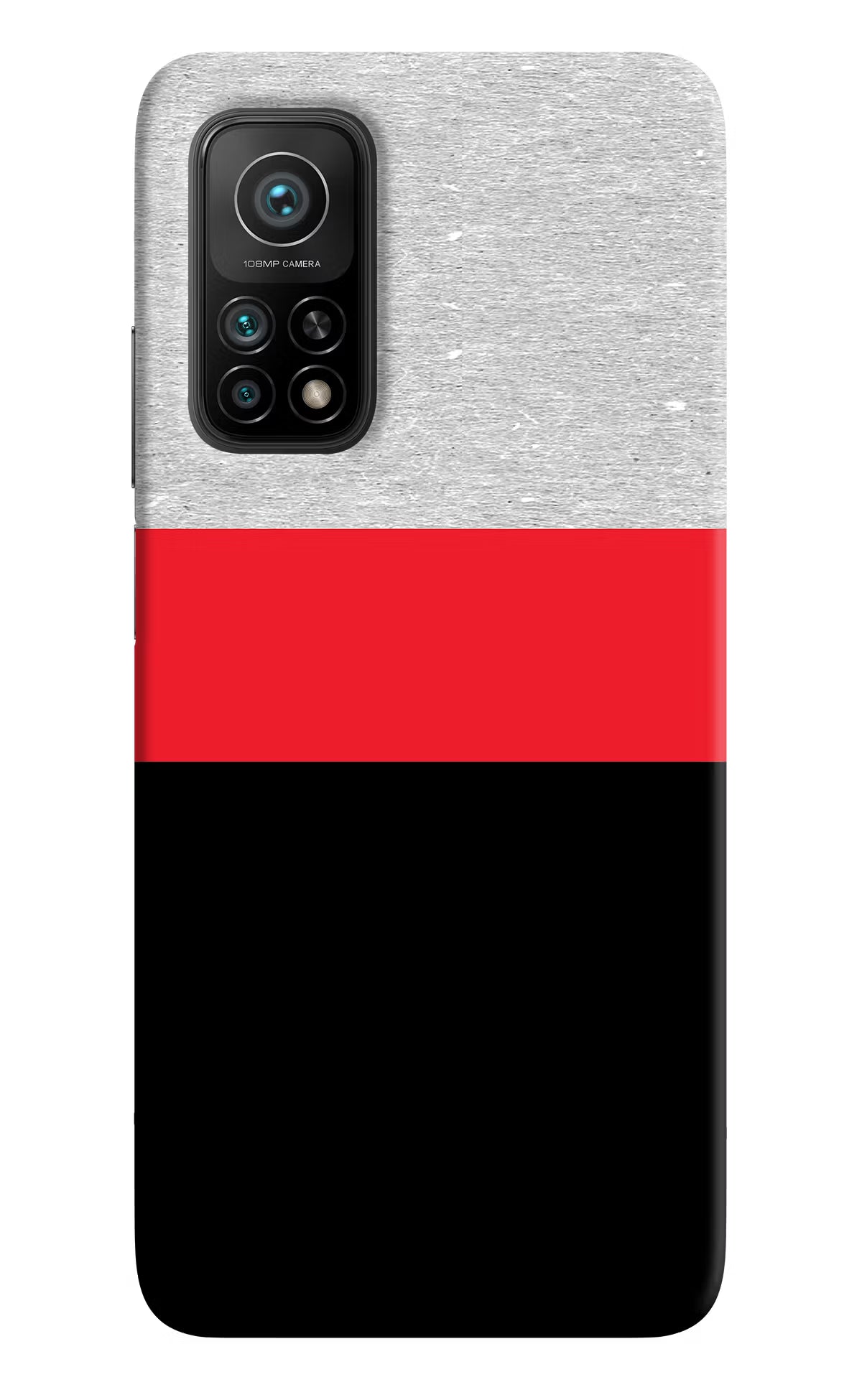 Tri Color Pattern Mi 10T Pro Back Cover