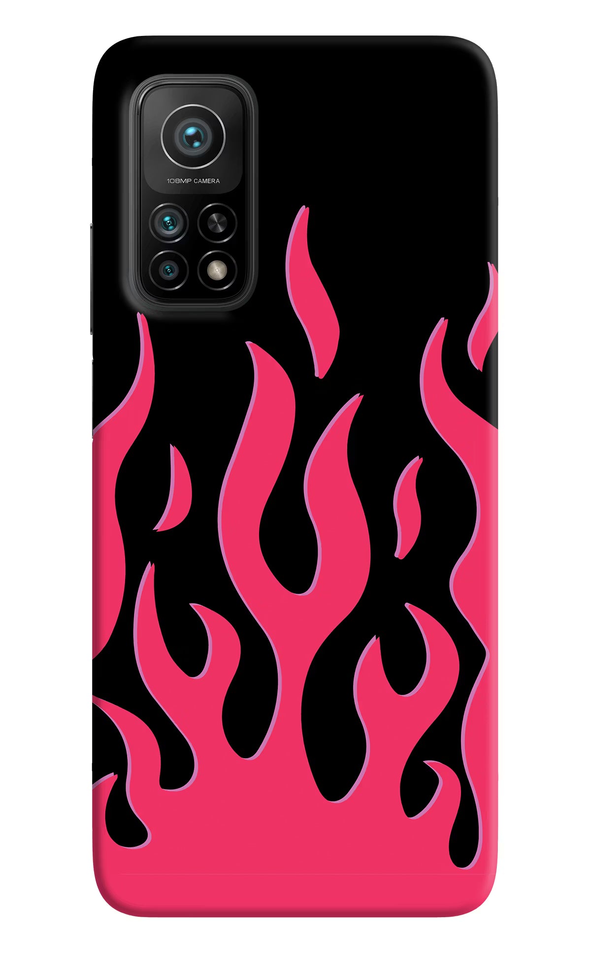 Fire Flames Mi 10T Pro Back Cover