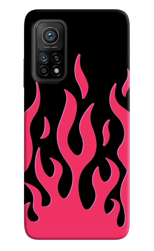 Fire Flames Mi 10T Pro Back Cover