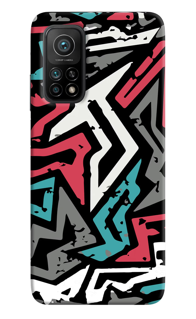 Geometric Graffiti Mi 10T Pro Back Cover