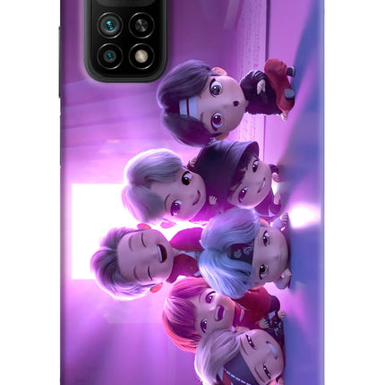 BTS Chibi Mi 10T Pro Back Cover