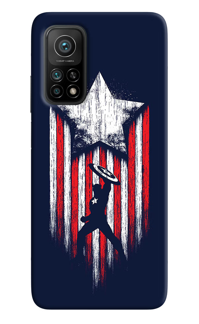 Captain America Marvel Art Mi 10T Pro Back Cover