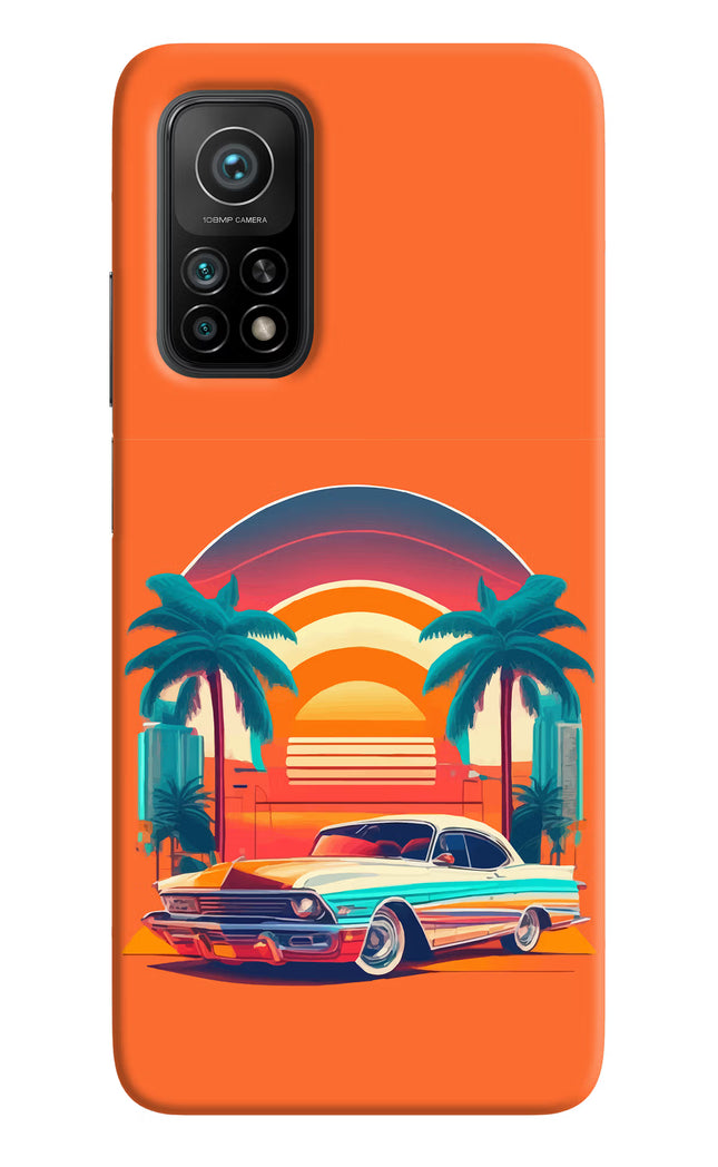 Palm Drive 80s Mi 10T Pro Back Cover