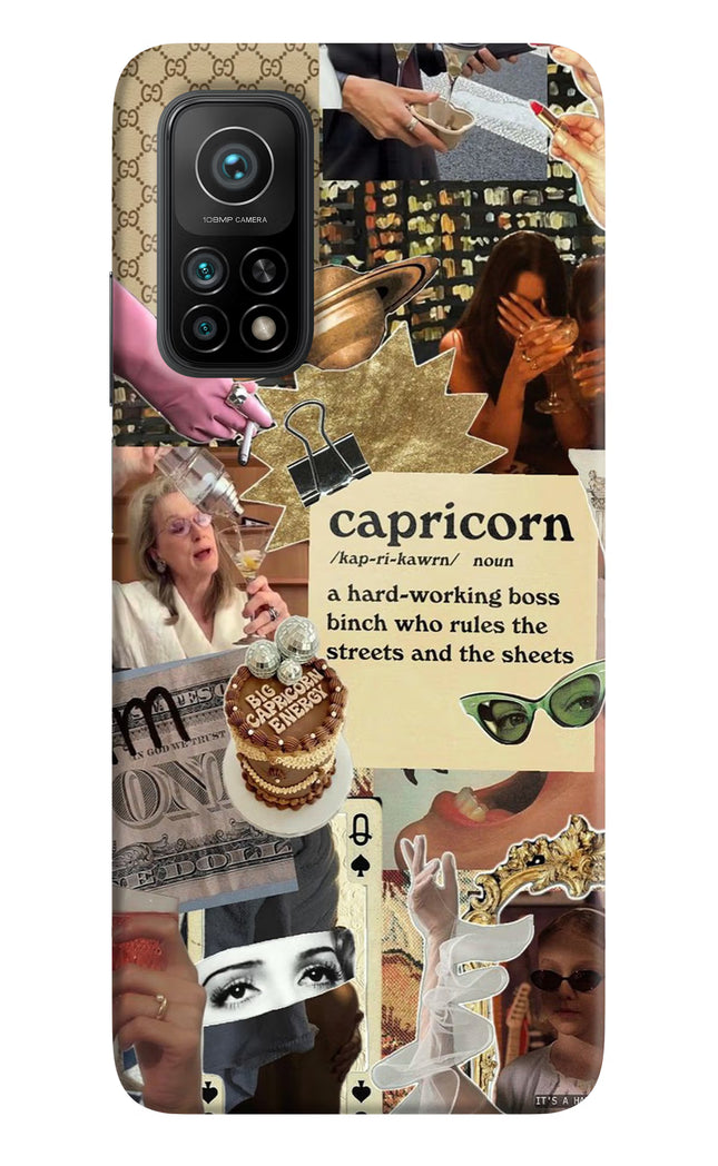 Capricorn Zodiac Mi 10T Pro Back Cover