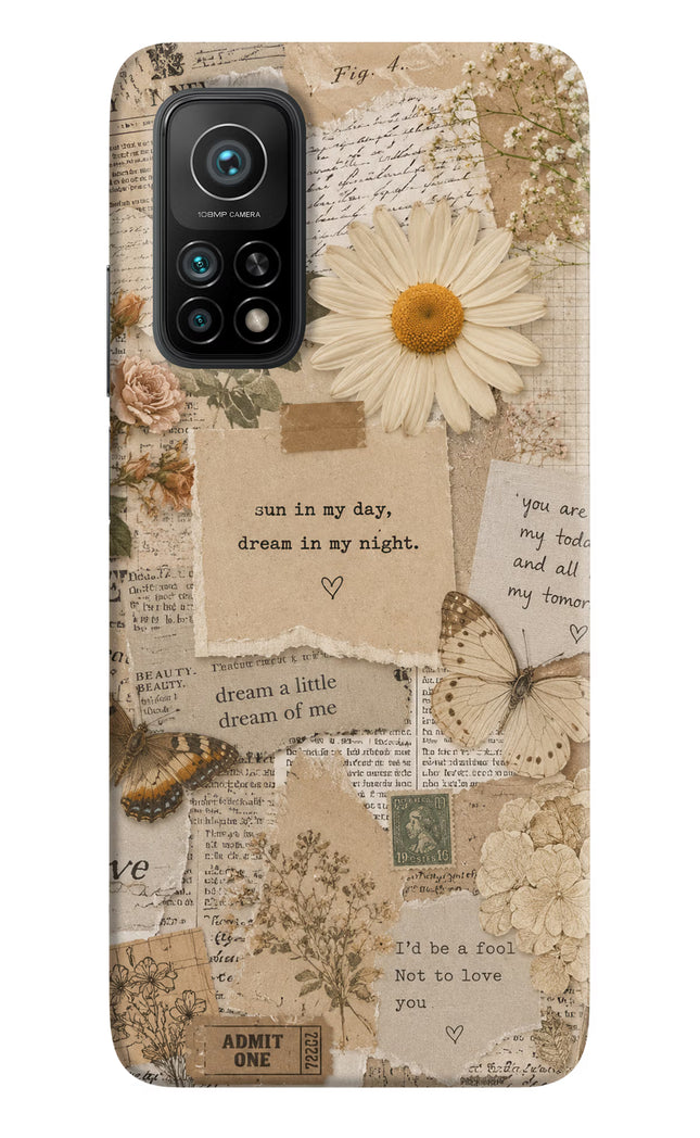 Vintage case Mi 10T Pro Hard Case Back Cover by Casekaro