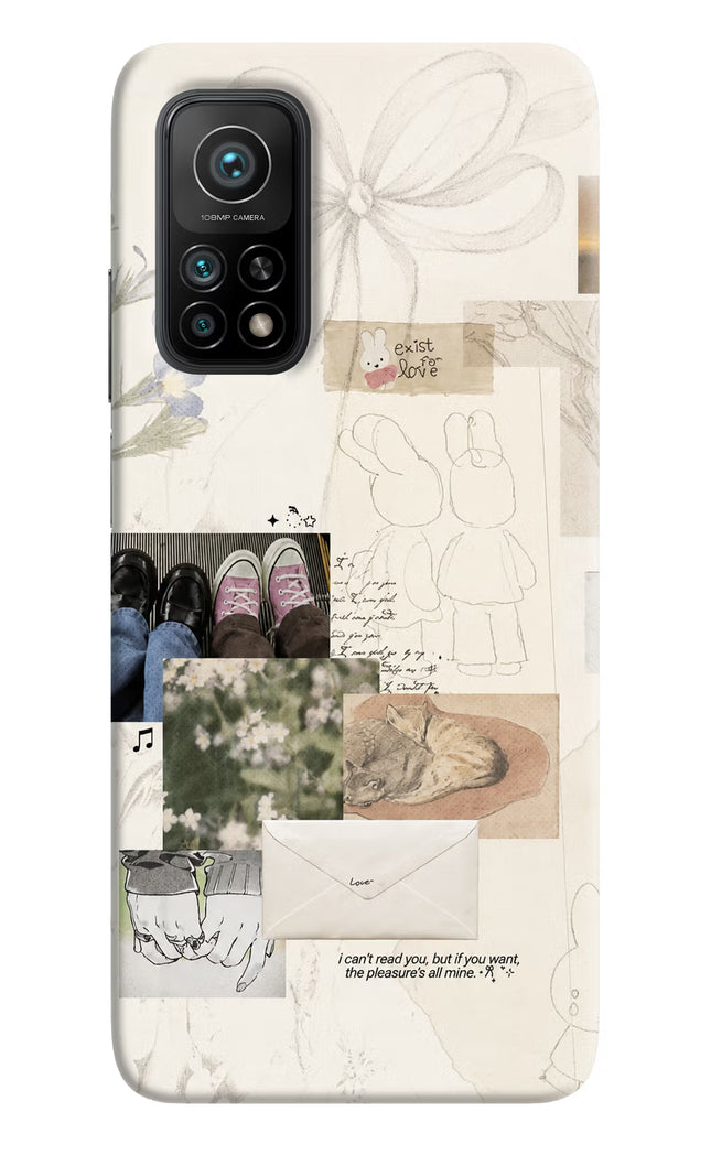 Soft Aesthetic Mi 10T Pro Hard Case Back Cover by Casekaro