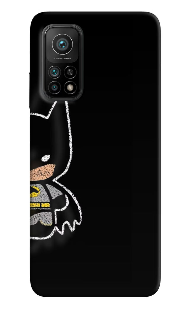 Bat Kitty Mi 10T Pro Hard Case Back Cover by Casekaro