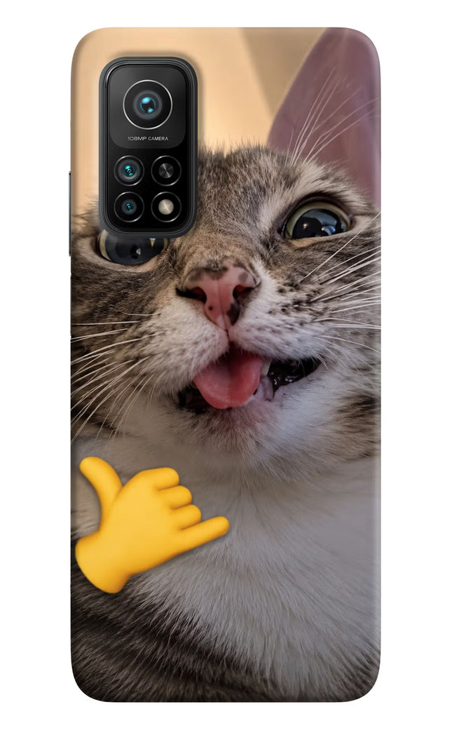 Silly Cat Call Mi 10T Pro Hard Case Back Cover by Casekaro