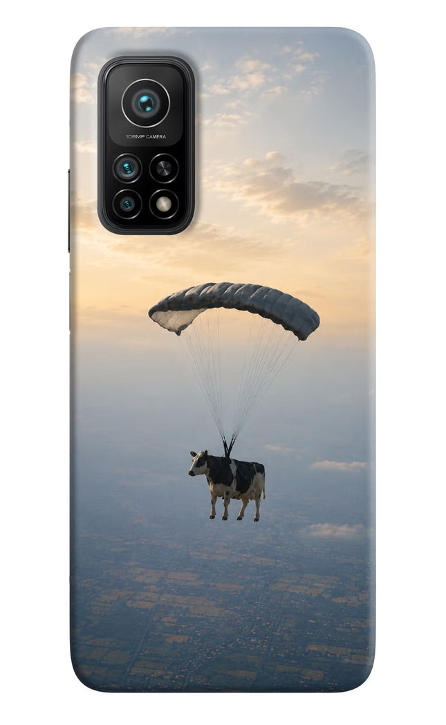 Skydiving Cow Mi 10T Pro Hard Case Back Cover by Casekaro
