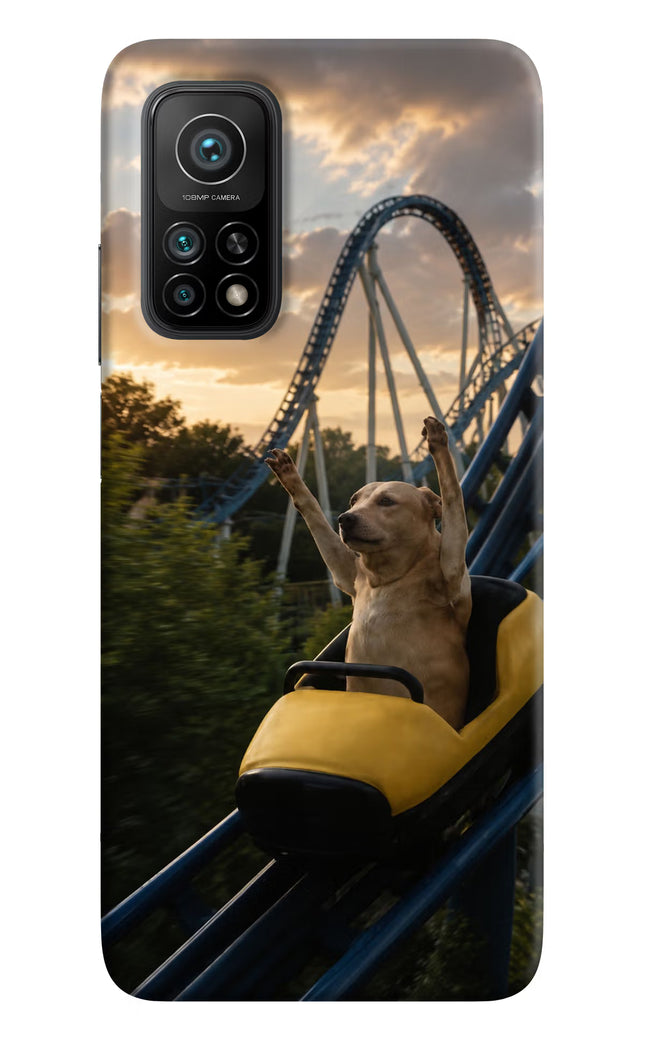 Rollercoaster Dog Mi 10T Pro Hard Case Back Cover by Casekaro