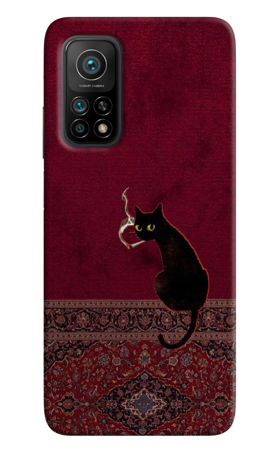 Midnight Cat Mi 10T Pro Back Cover, Hard case