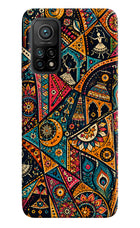 Folk Print Mi 10T Pro Hard Case Back Cover by Casekaro