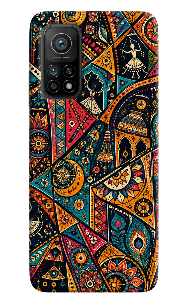 Folk Print Mi 10T Pro Hard Case Back Cover by Casekaro