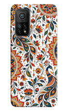 White Mayura Mi 10T Pro Hard Case Back Cover by Casekaro