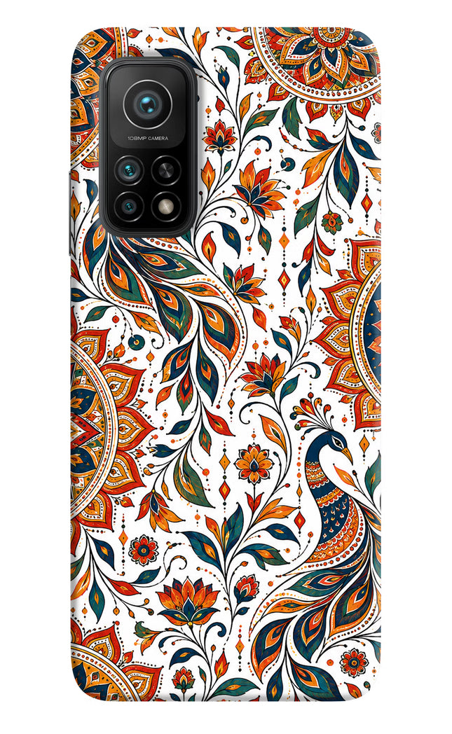 White Mayura Mi 10T Pro Hard Case Back Cover by Casekaro